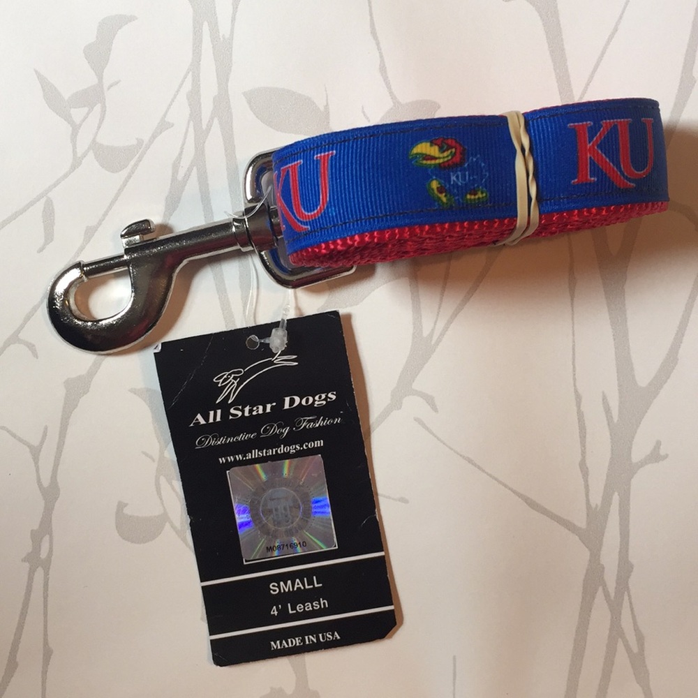 All Star Dogs KU Leash NWT
